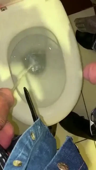 Pissing Together Then Jerk Together but Cant Cum Someone Comes