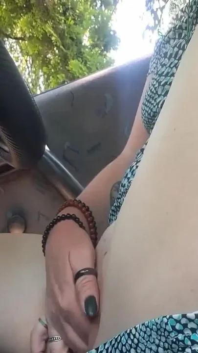 Far Ride in My Car in an Outdoor Garden