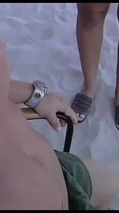 She Give a Nice Suck a Big Cock of His Friend While They Are in the Beach