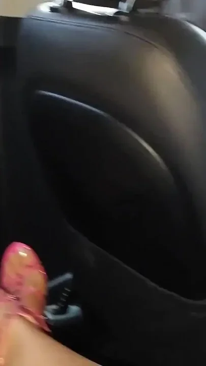Horny Mature Woman Masturbates in the Backseat of a Taxi and Teases the Driver in Public