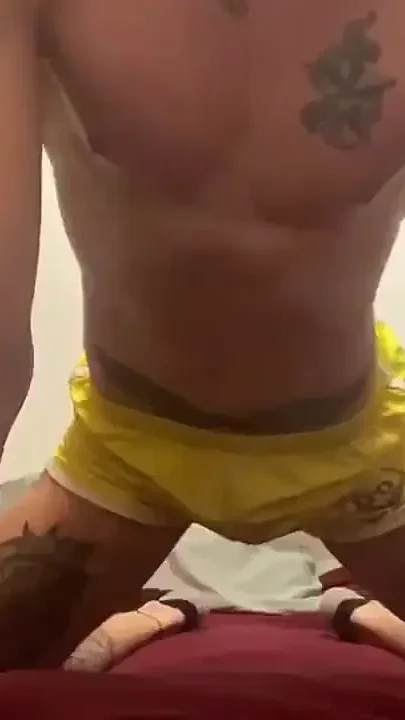 Solo jerking boy
