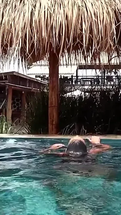 Swimming pool masturbation
