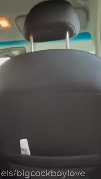 Virgin boy Fucks His Hole in Stepdaddy's Car with His Big Dick