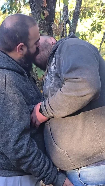 Fat Bears Suck Each Other's Cocks in the Forest