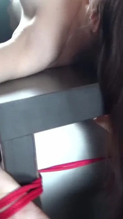 Slave Tied up to the Table and Masturbated with a Magic Wand