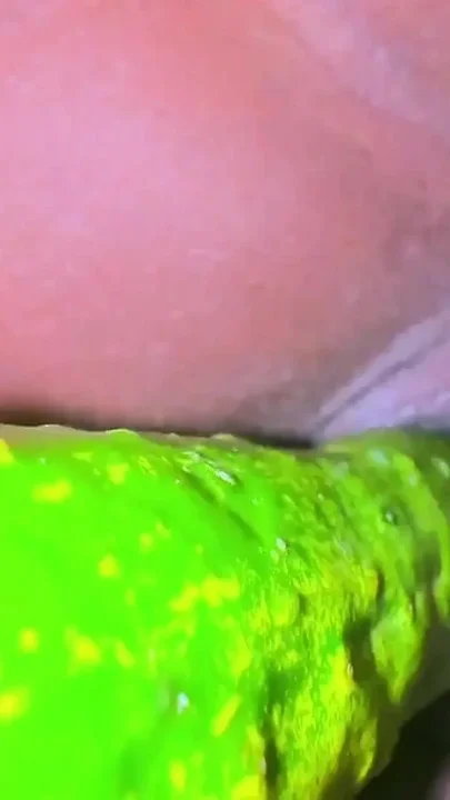 A Big Cucumber Stretches My Juicy Tight Pussy & Make Me Supper Horny Its Like