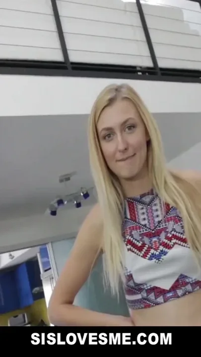 Bored little stepsister Alexa Grace caught masturbating