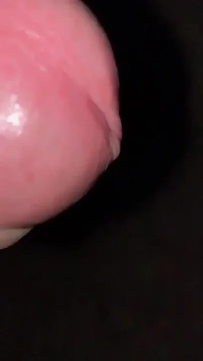 Slow Motion Close up Cumshot and Foreskin Pulling Back and Forth