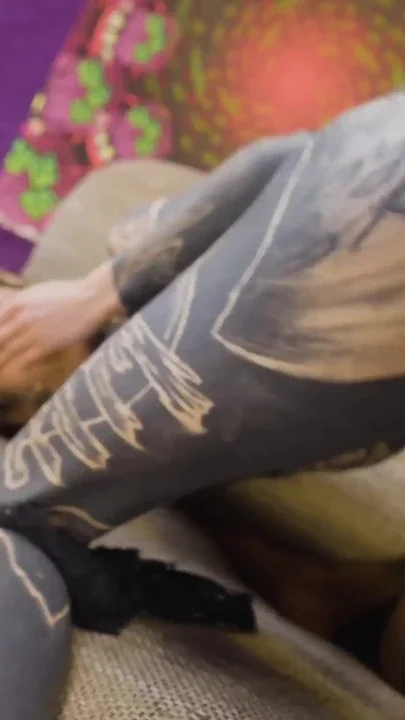 Tattooed Couple Destroying Each Other – Hard Pounding & Deep Anal Clip 1