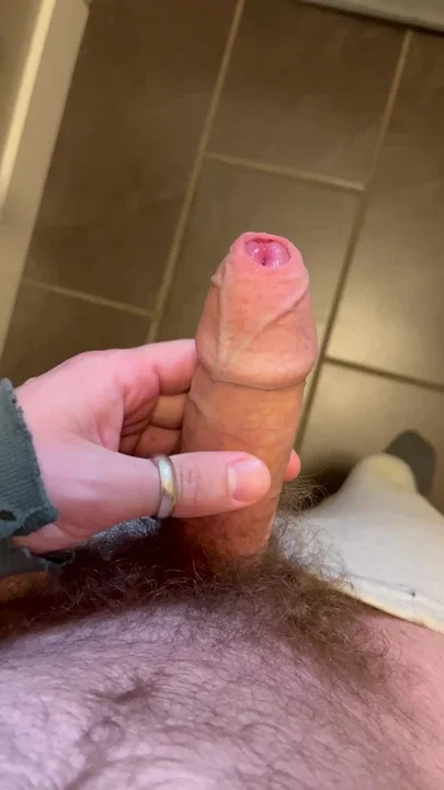 playing with my thick uncut
