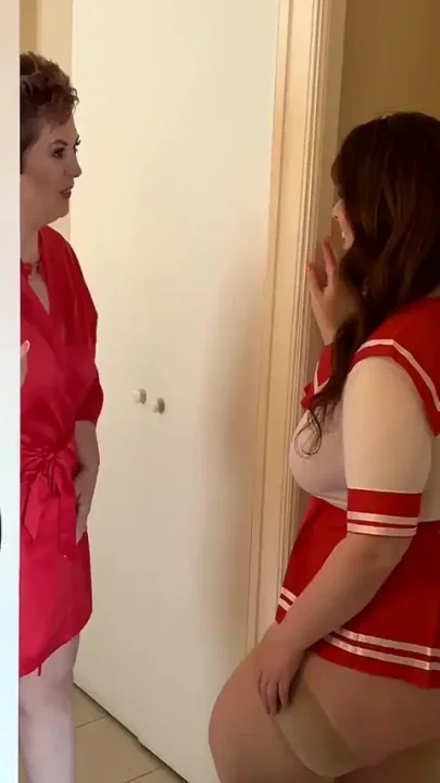 Naughty MILF Fucks Step-sons GF She's so Wet & Tight