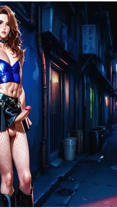 POV Sissy Femboy Invited You to Fuck Her Ass in a Dirty Damp Alley