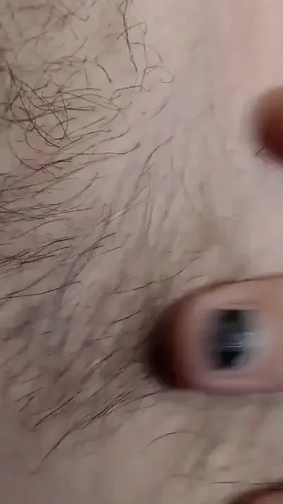 Long dark hairy armpits closeup