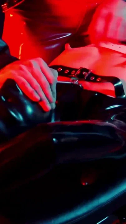 Rubber Gives Perv a Nice Spanking