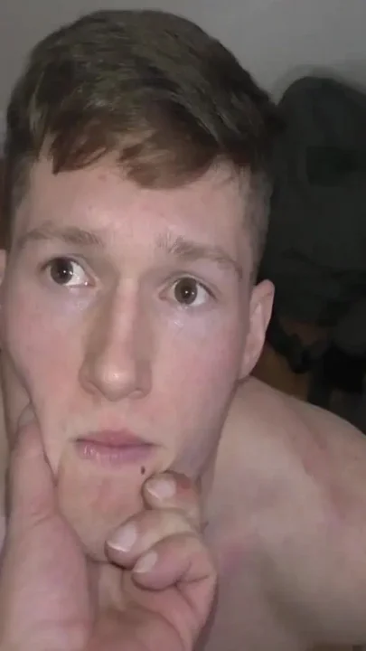 Muscular teen has tight hole painfully stretched by two older doms