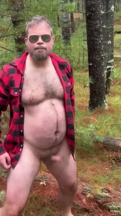 Watch Daddy Strip Naked In The Woods Clip 1