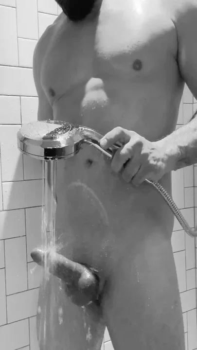 In the shower shower