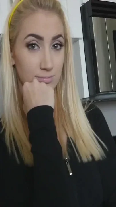 Blonde teen sucks off her stepbrother's big cock