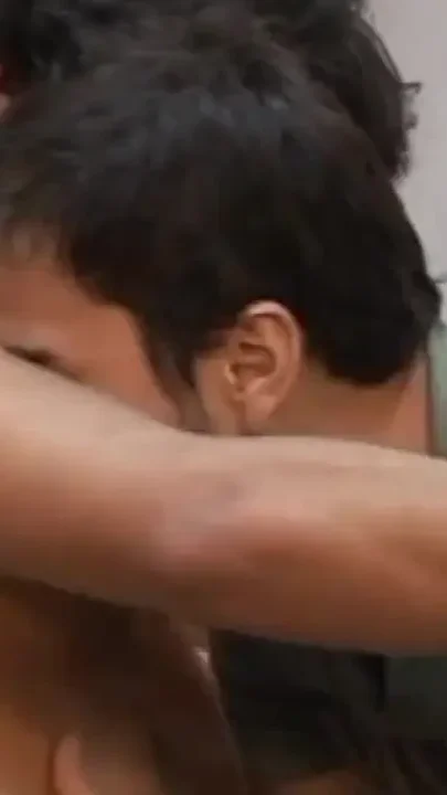 Sexy French twinks Latino fuck in the kitchen