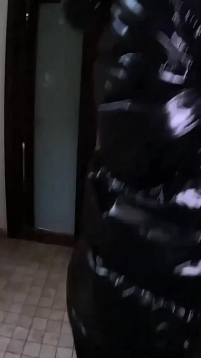 Milfycalla - Shiny Downjacket Jeans & Leotard Stairway Sex uncut Cum on Clothes