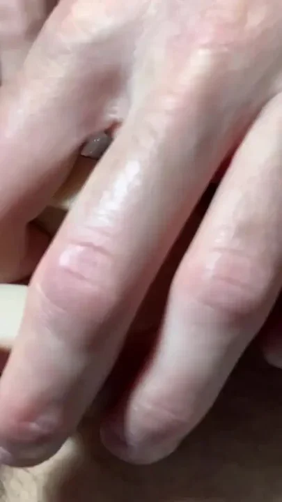 Cumming with my finger in my ass and masturbating my trans dick Clip 1