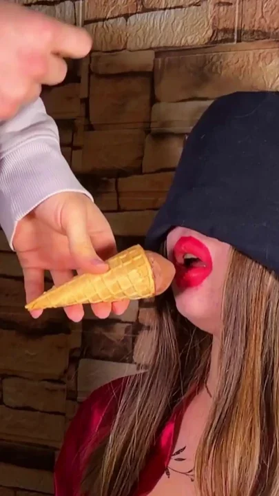 ICE CREAM GAME Step-sis Gets a MESSY Facial While Tasting Dessert Clip 1