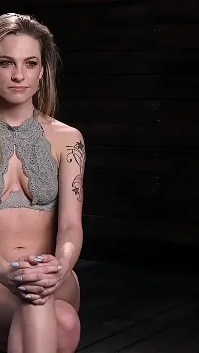 Blonde Damsel Is Distressed in Devices and Tormented