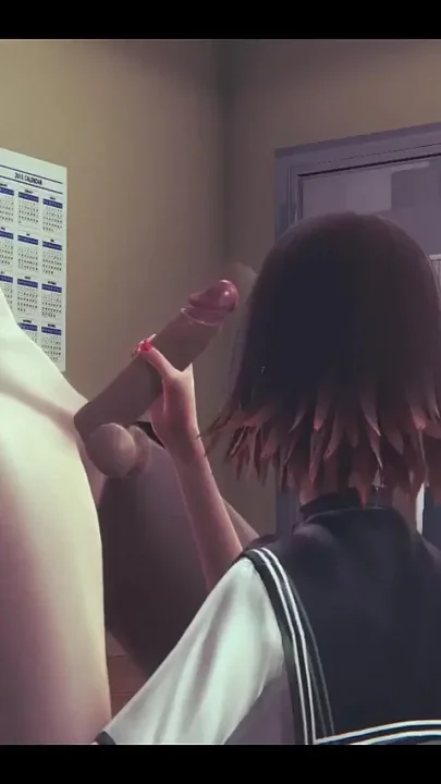 Hentai Uncensored - Sara Uses His Hand and His Pussy to Make Pleasure - Japanese