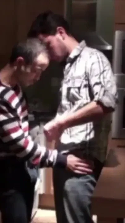 Latino tiwnk fucked his best frien in the kitchen