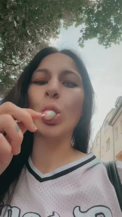 Enjoying sucking