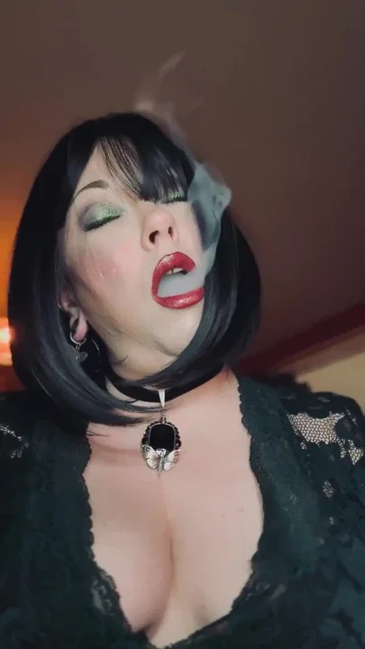Your Dirty Mistress Tina Snua Sparks Up A Cigarette With Match Light Up - Lots