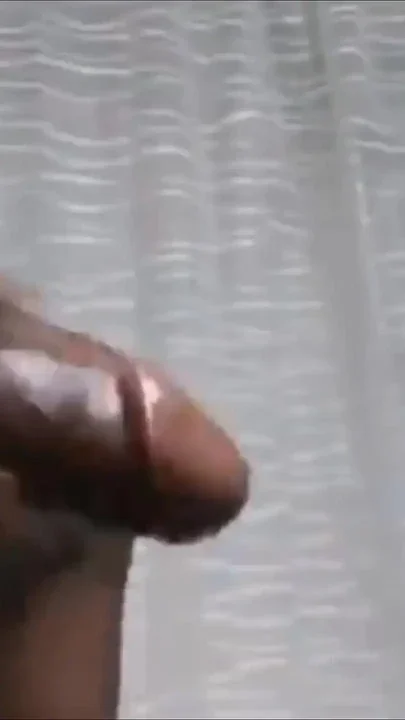 Stroking Rubbing Shaking My Huge Black Cock
