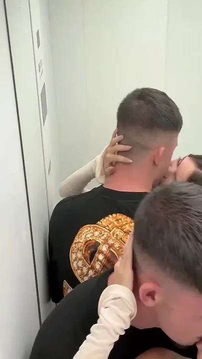 We Fuck in the Elevator and a Neighbor Catches Us