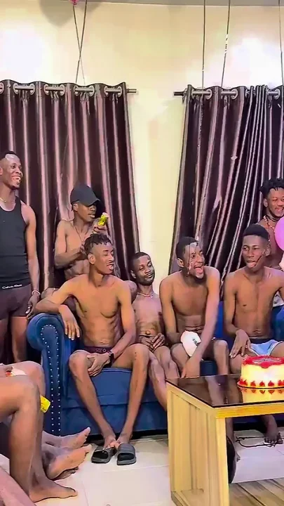 Surprised Happy Birthday to Me with 16 Men with Big Dicks