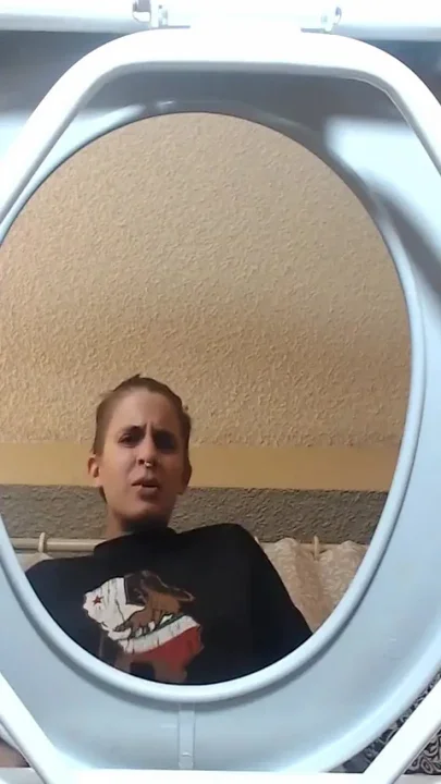 Sickening gassy farts destroying toilet