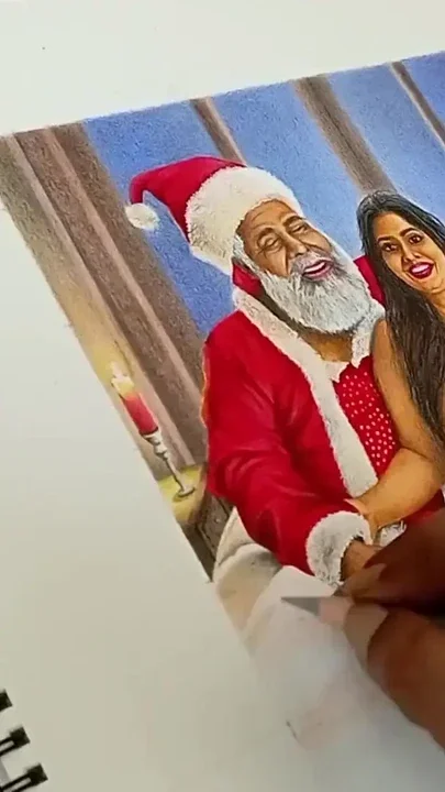 Desi Huge Boobs Bhabi Secretly Fucking with Naughty Santa on the Christmas Eve Clip 2