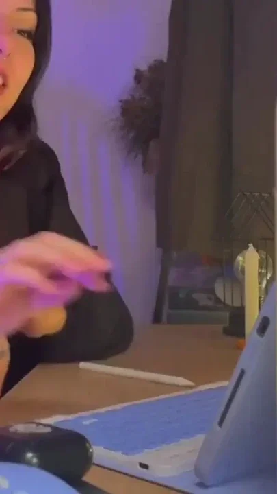 Girlfriend Drawing Peacefully Until I Surprise Her with Hard Fuck from Behind Clip 1