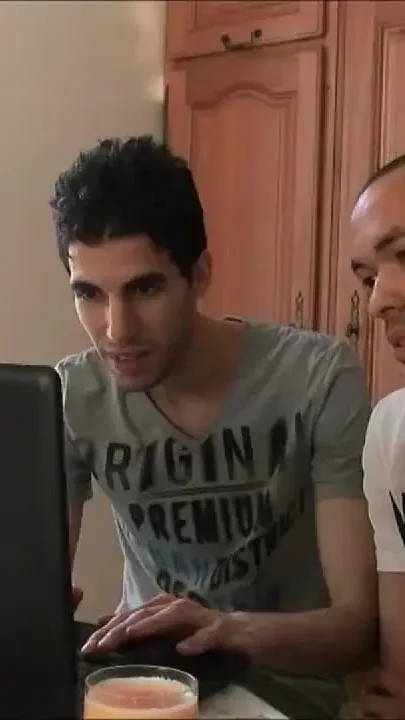 Two Young Men Meet a Mature Woman Online and Have Sex with Her in the Living Room
