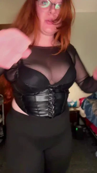 Cute redhead social media model