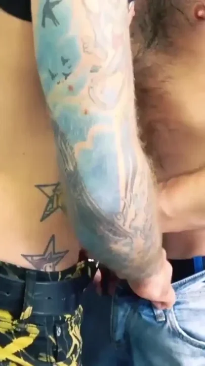 BREEDMERAW - Inked John Shield outdoor pounding handsome gay