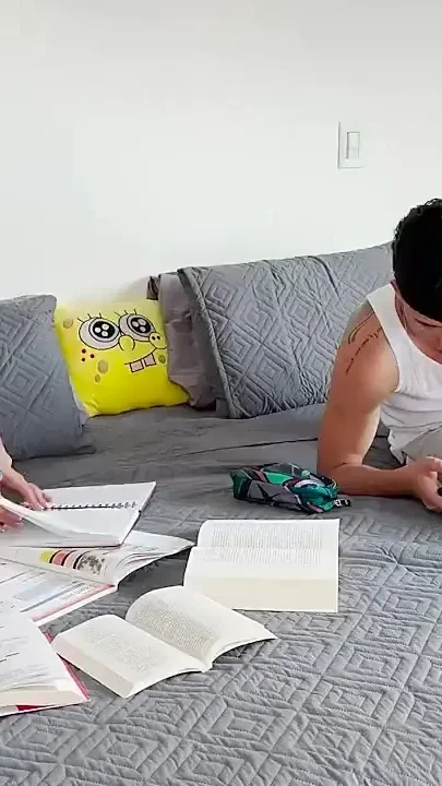 We Were Trying to Study but He Got Distracted