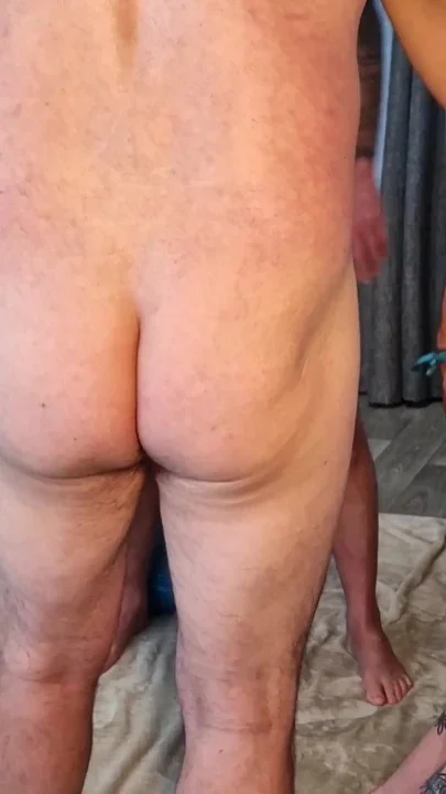 bareback fucking threesome with my Stepdaughter Clip 1