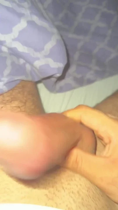 Horny circumcised cock