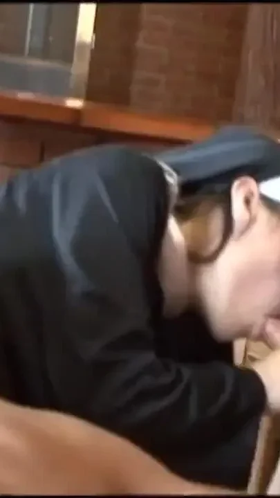 Naughty nun came in the right place for a wild fuck