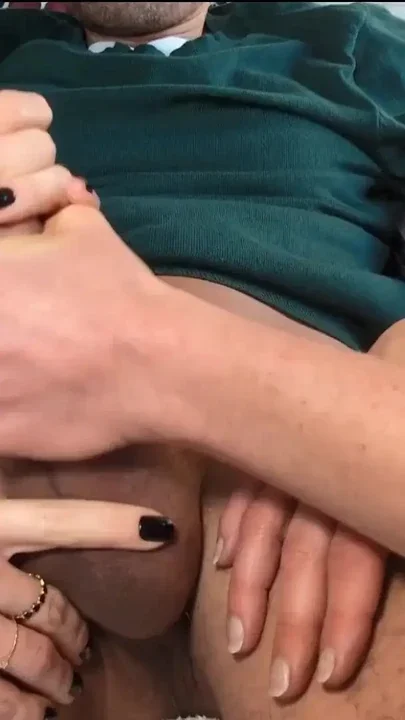 DAMN how much you CUM 2 Women wank a BIG COCK Clip 1