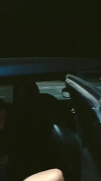 Risky Masturbation in Car Near the Road