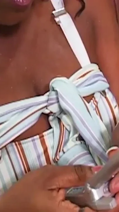 Lovely and Bored Black Girl with Big Natural Tits Calls Her Favorite Boyfriends