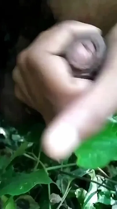 Indian Masturbation in Forest and Cumshot on Leaf