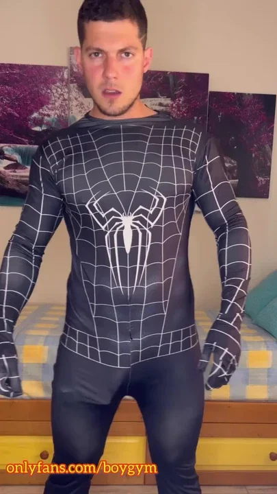 Soft Spiderman Cock Turns In HUGE COCK CUM