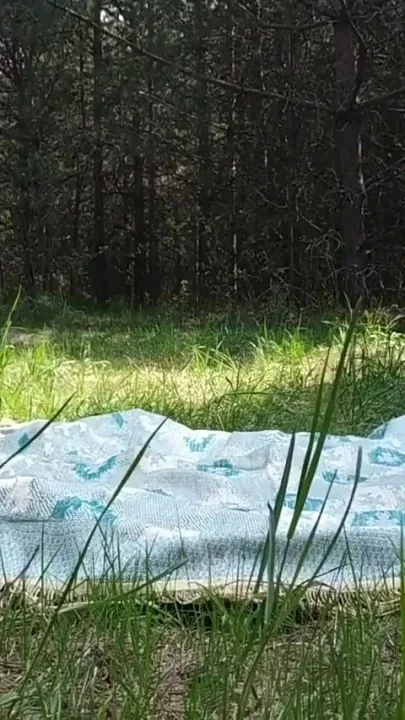 Marina was fucked in the forest